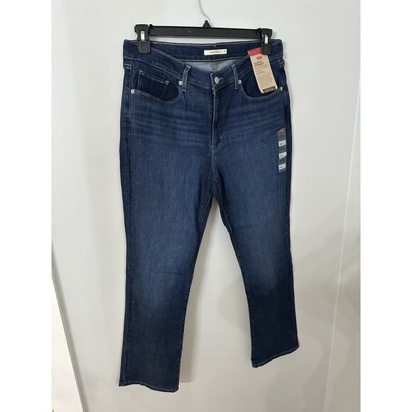 Levi's Denim - Levi's Women's Classic Straight Stretch Mid Rise Easy Fit 14M Women’s 32x30 Blue
